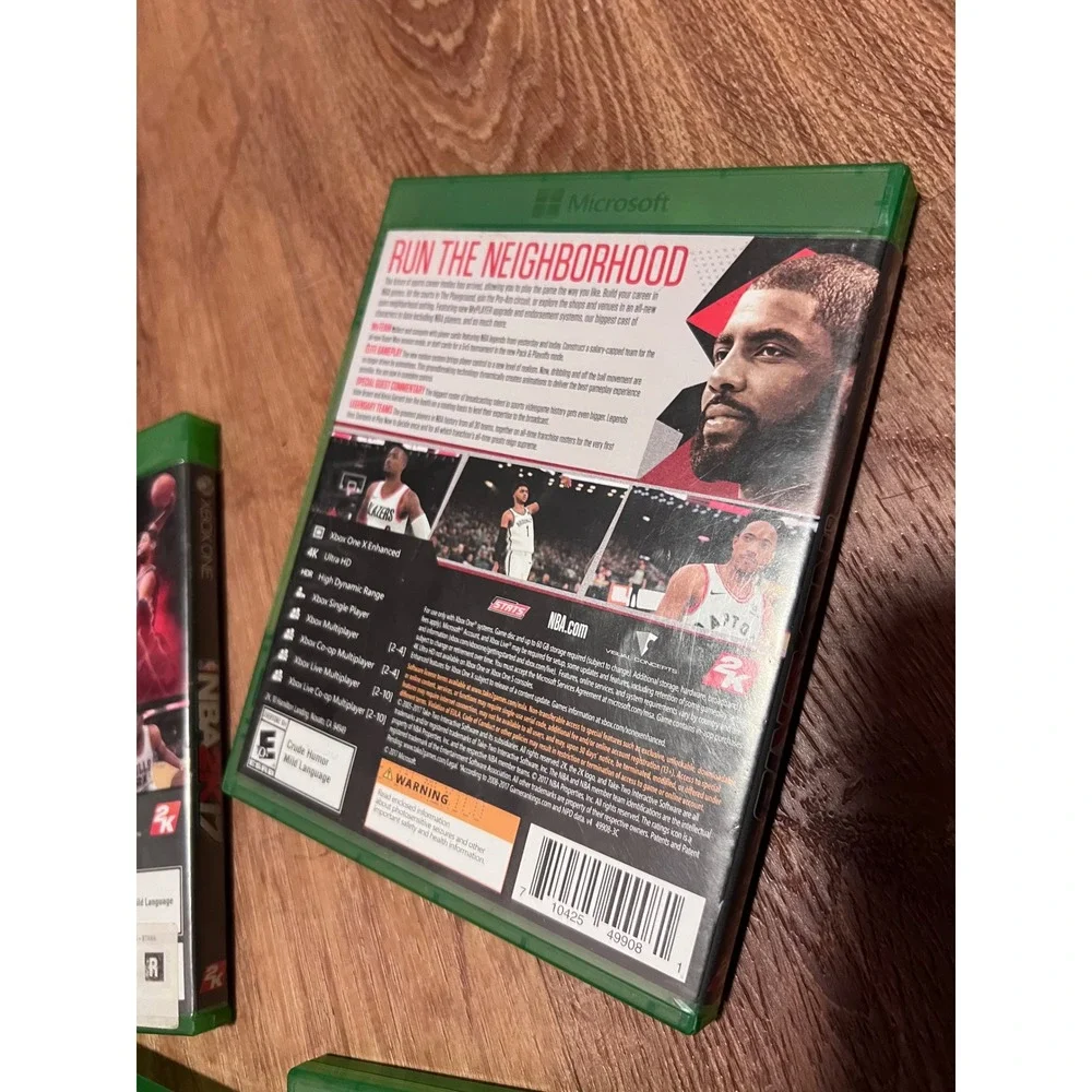 Microsoft Xbox One Sports Game Bundle NBA 2K17 2K18 FIFA 19 Madden 19 Excellent